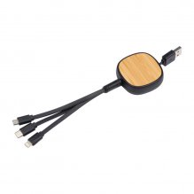 Cablu de incarcare cu decoratiuni din bambus Cablu de incarcare cu decoratiuni din bambus
