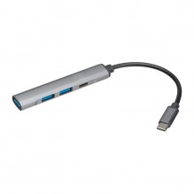 HUB USB din aluminiu reciclat HUB USB din aluminiu reciclat