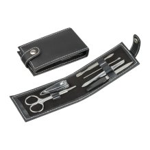 Set manichiura 7 piese in etui de piele