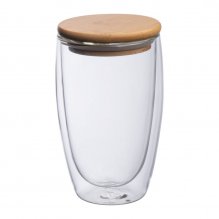 Pahar din sticla cu perete dublu, 500ml Pahar din sticla cu perete dublu, 500ml