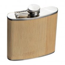 Sticluta wisky cu invelis din bambus, 170 ml Sticluta wisky cu invelis din bambus, 170 ml