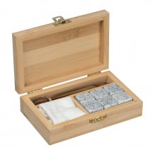 Set cuburi de granit in cutie bambus Set cuburi de granit in cutie bambus