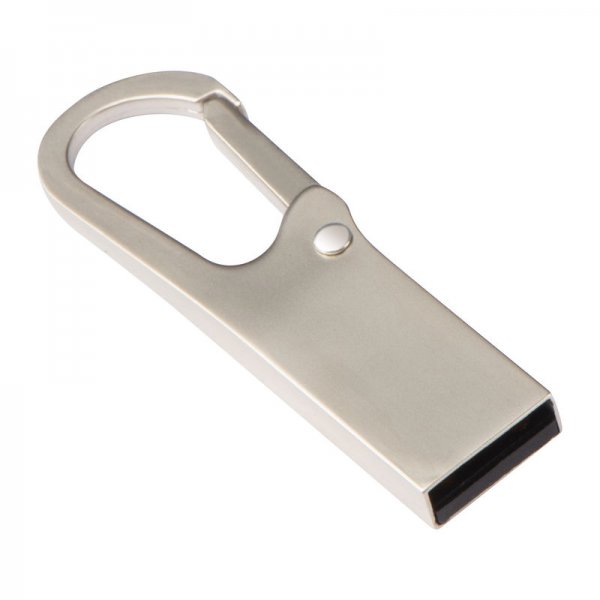 USB metalic, 8GB cu carabina de pe stoc