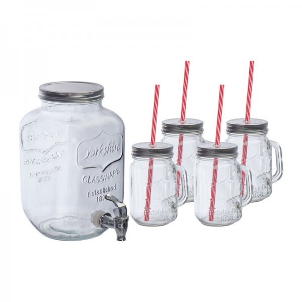 Dispenser de bautura, 4000 ml + 4 * 450 ml