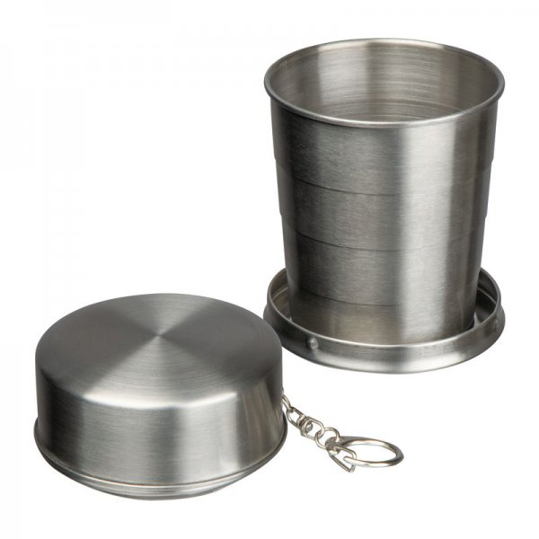 Pahar de baut pliabil din otel inoxidabil, 250 ml